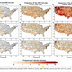Frequency of dry-hot extremes